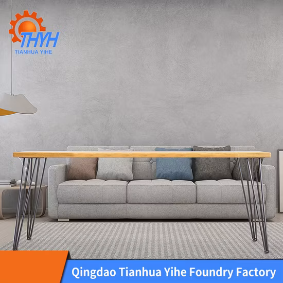 Top Quality Brushed Powder Coating Metal Park Bench Coffee Table Legs