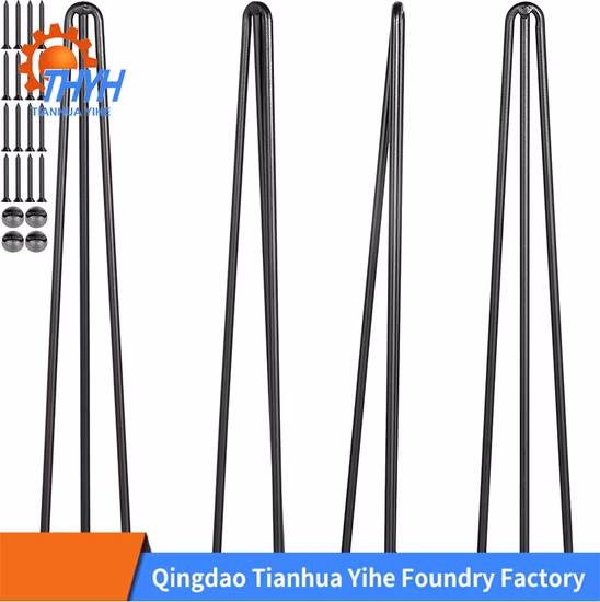 Stainless Steel Cross Frame Chromed Metal Furniture Spider Table Legs