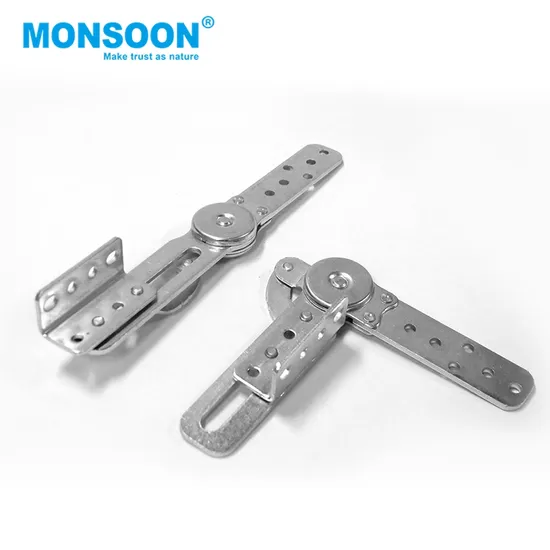 Hot Sale Furniture Hardware Accessories Multifunctional Angle Adjustable Armrest Mechanism Metal Folding Bed Bracket Connector Sofa Headrest Hinges 
