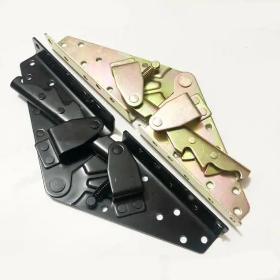 Black Zinc Folding Bed Metal Lift up Hinges Sofa Support Self