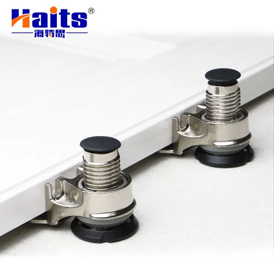 Furniture Components Heavy Duty Floor Leveler Zinc Alloy Cabinet Nickel Ajustable Leg 