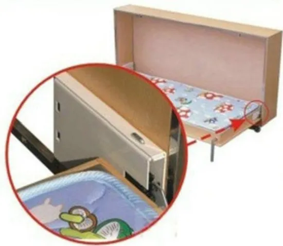 Convenient Spring Bed Hinge for Quick Assembly Bed Leg Smart Invisible Bed Hardware 