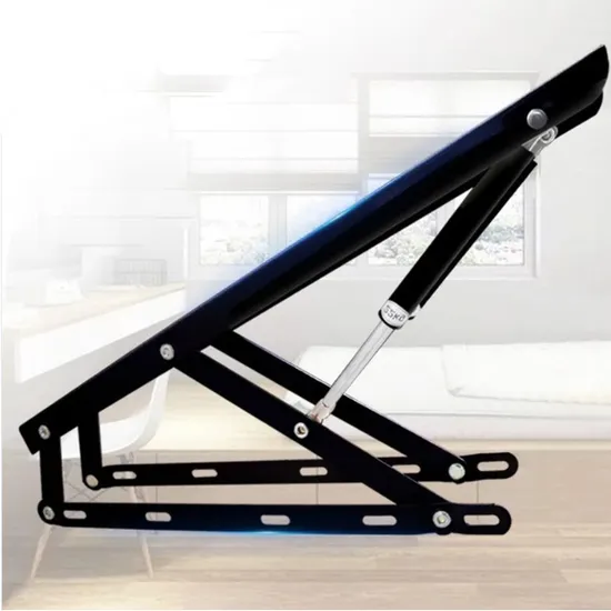 Furniture Storage White Black Triangle Hydraulic Gas Strut Recliner Pneumatic Support Folding Sofa Bed Lift up Mechanism for Storage Bed 
