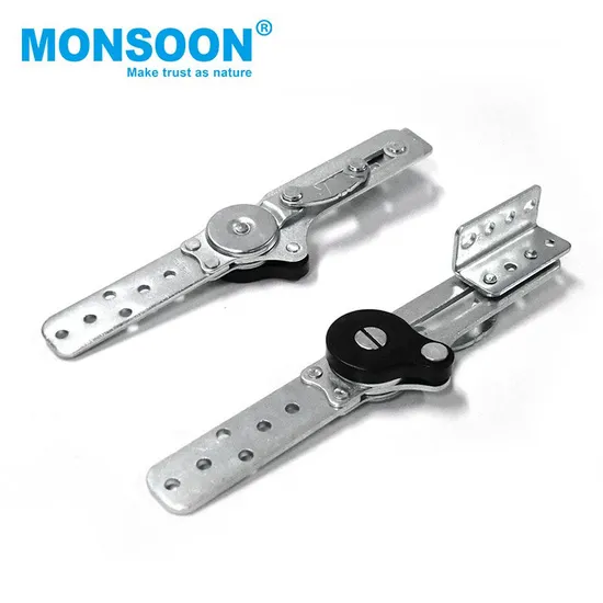 High Quality Folding Furniture Armrest Hinges Mechanism Sofa Bed Connector Adjustable Hardware Bed Metal Angle Headrest Hinge for Sofa 